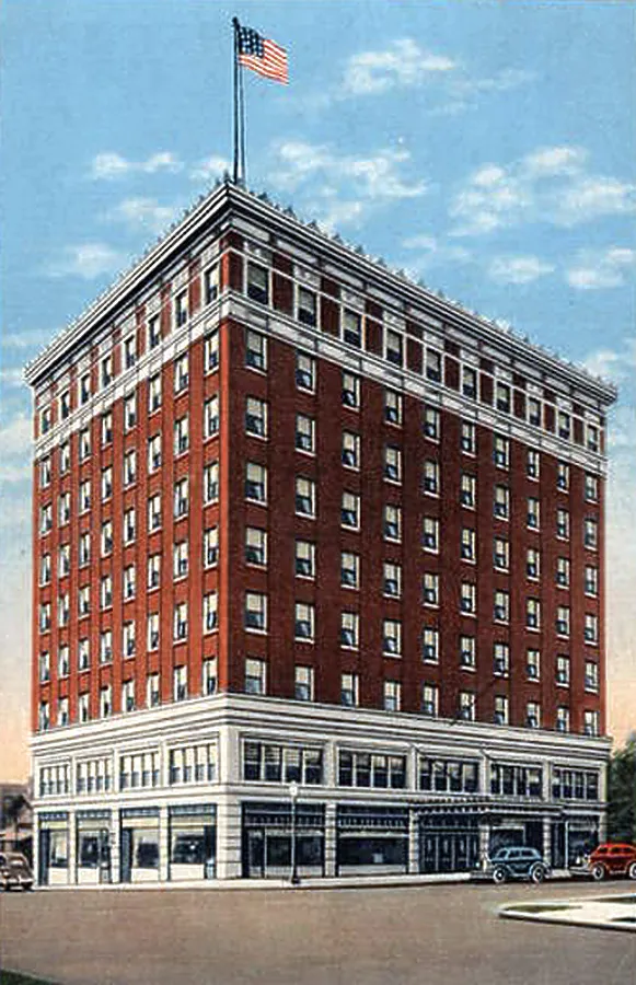 Vintage view from the northeast