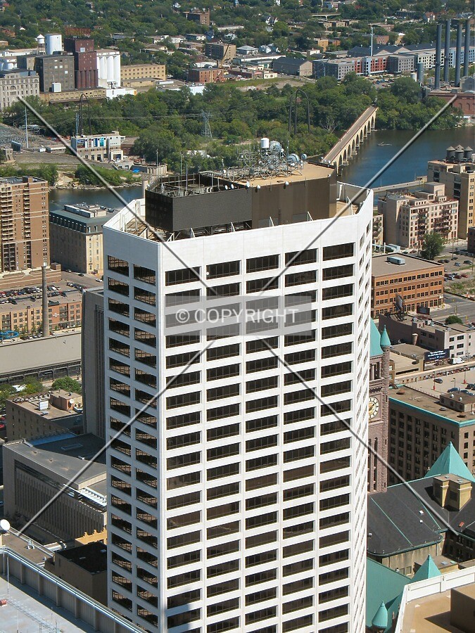 View to the northeast from the roof of the IDS Tower