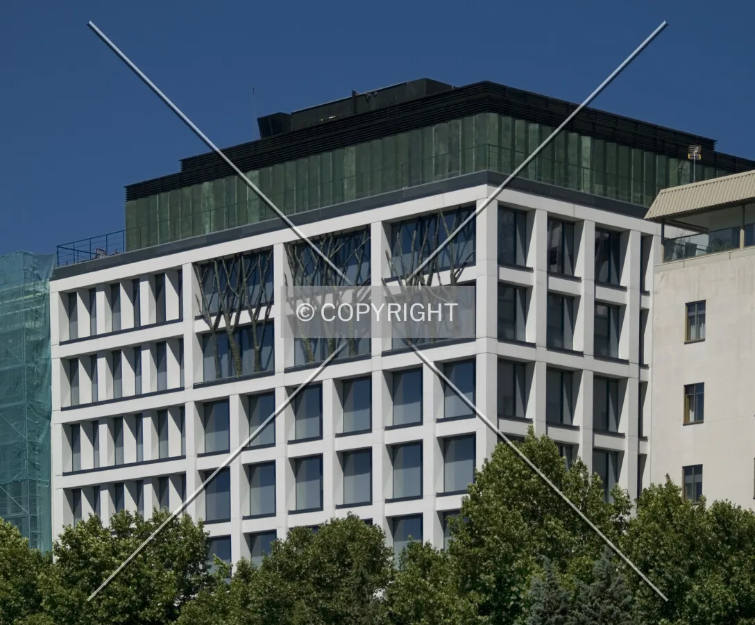Top floors as seen from the east