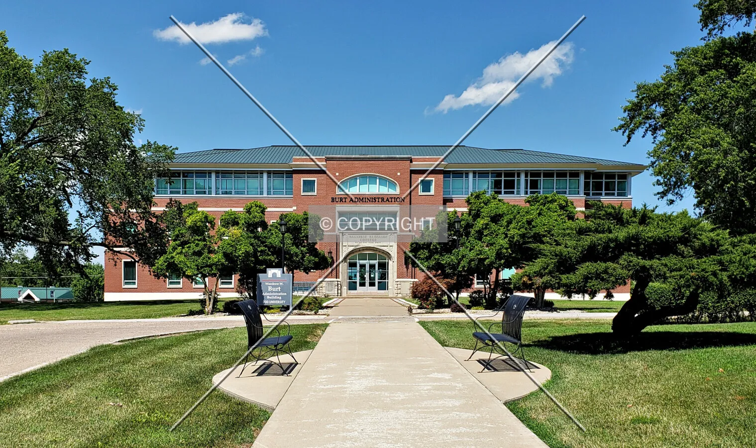View from the southwest; July 20, 2019