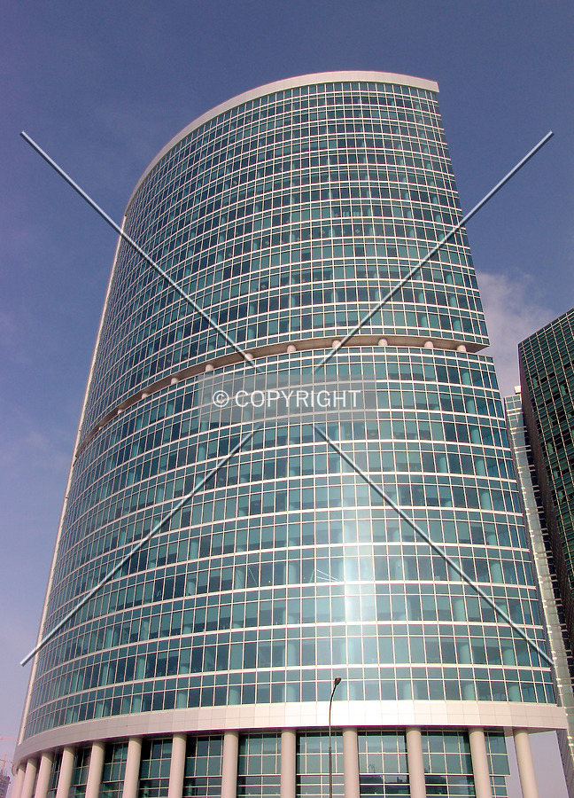 Looking up from Krasnopresnenskaya Embankment