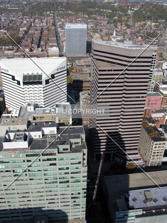 Looking north from atop the Carew Tower