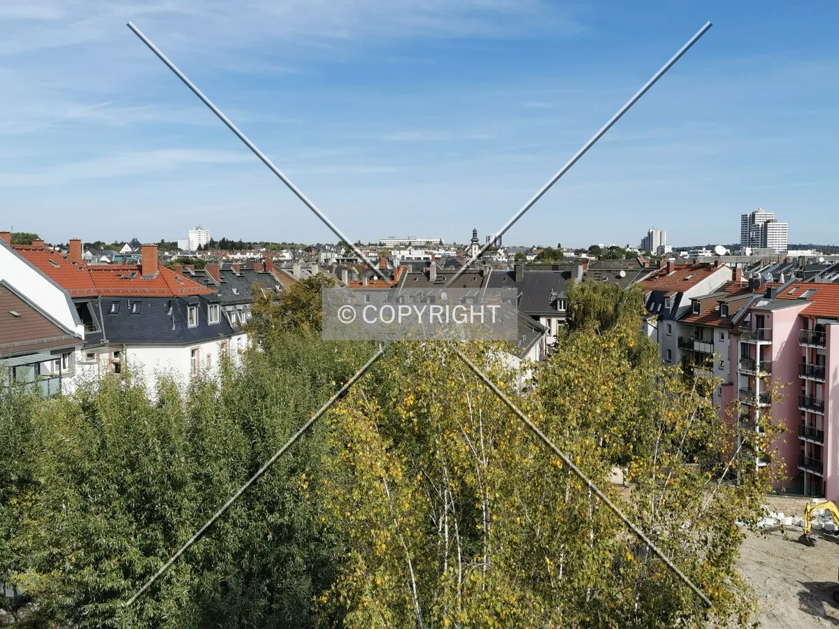 Looking over Frankfurt-Bornheim