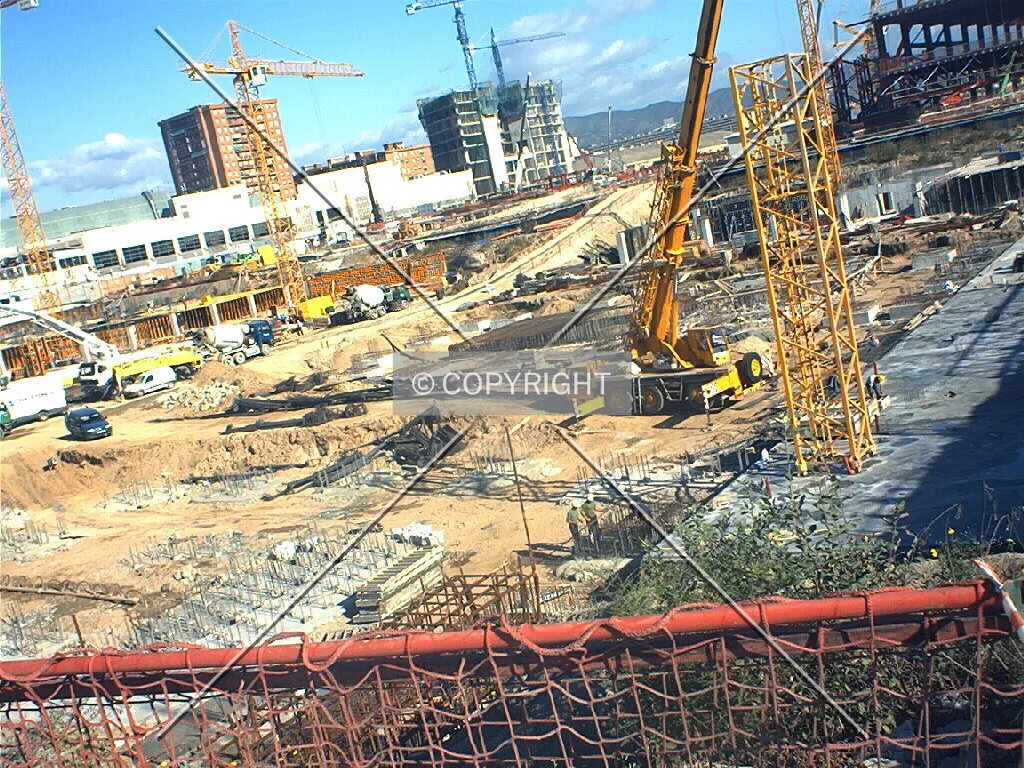 View of the underground foors works