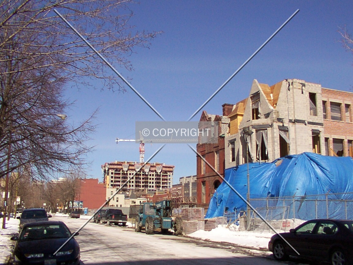 Distant view from Prairie and Cullerton