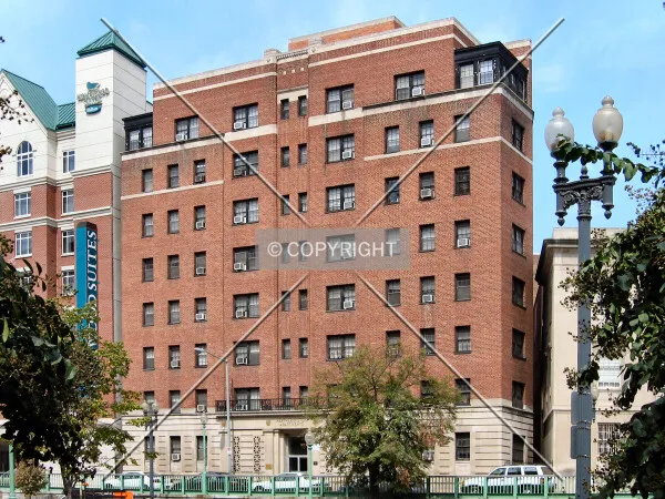 View to the north from M Street NW