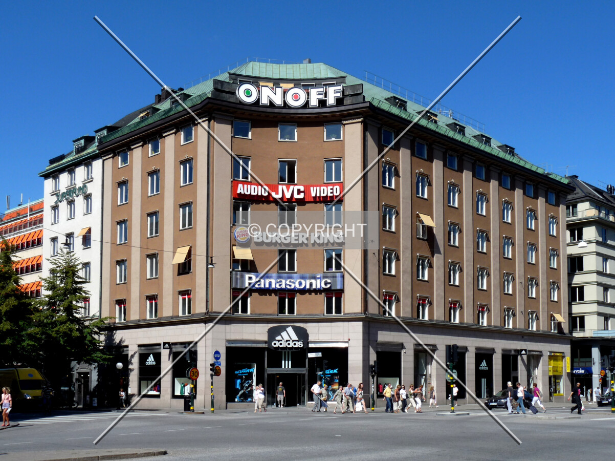 View from across Sveavägen