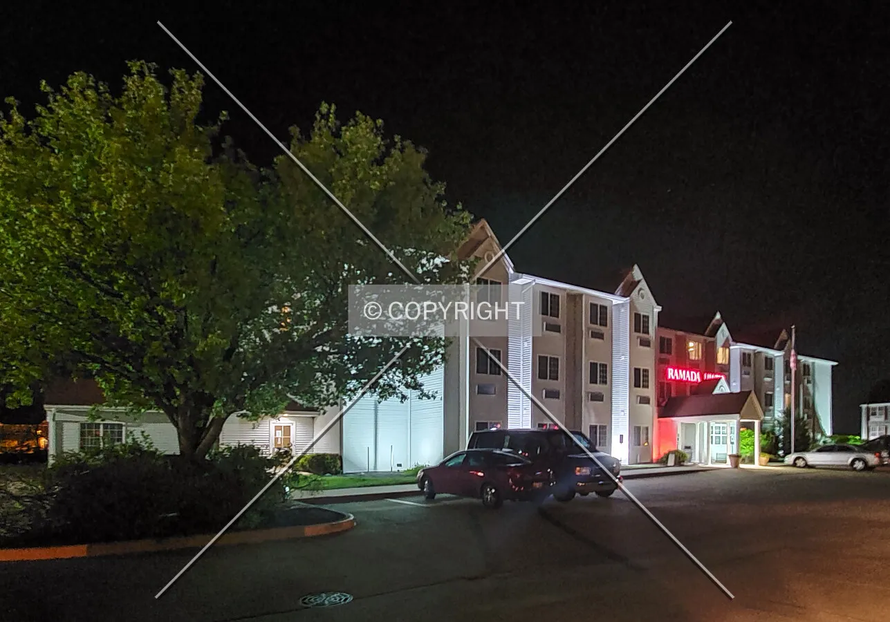 Southwest view at night; May 9, 2020