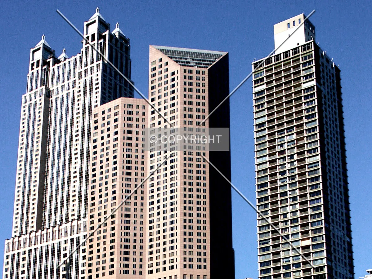 Top of the building with its neighbors
