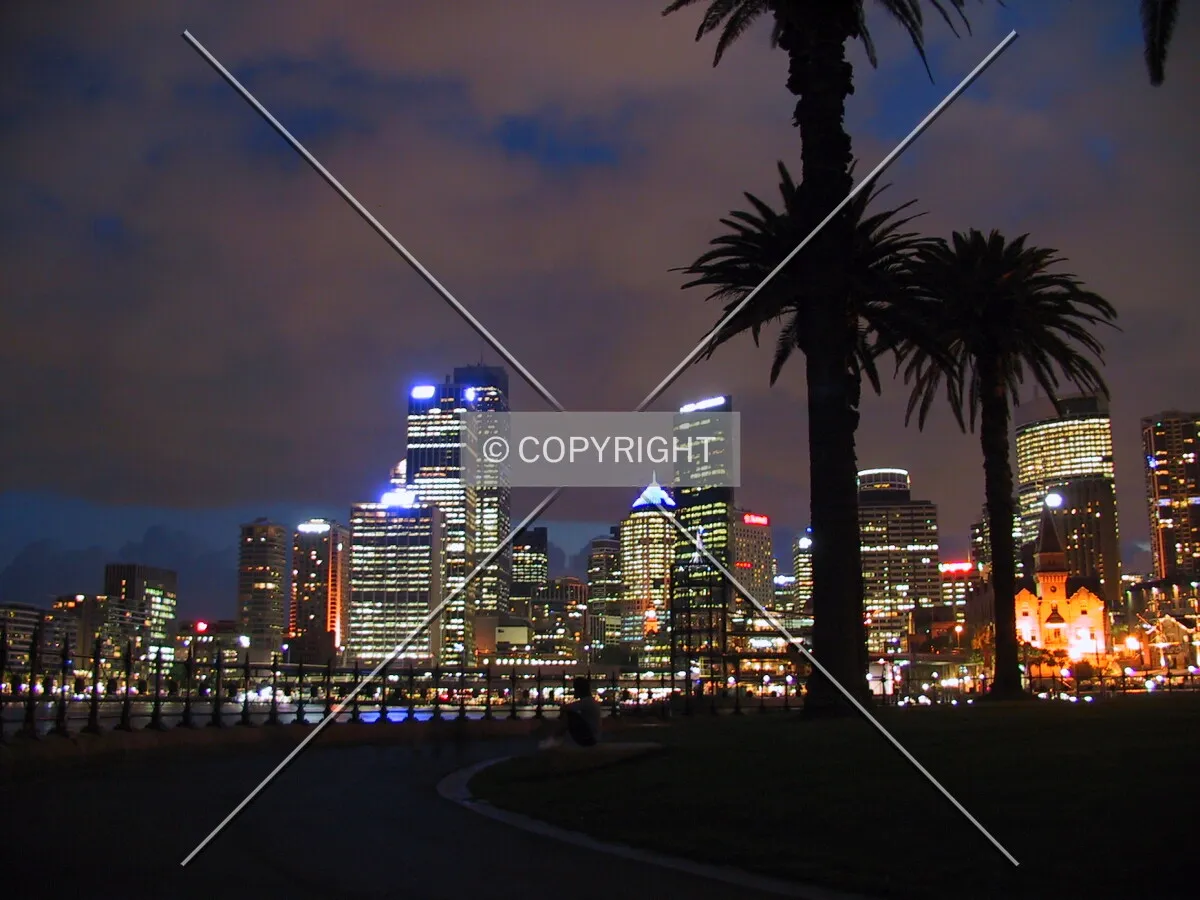 Night view from Dawes Point