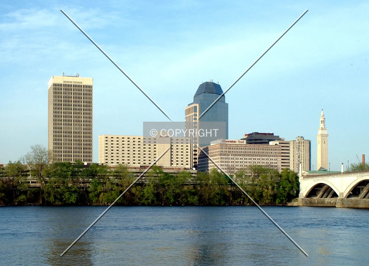 Downtown from the southwest