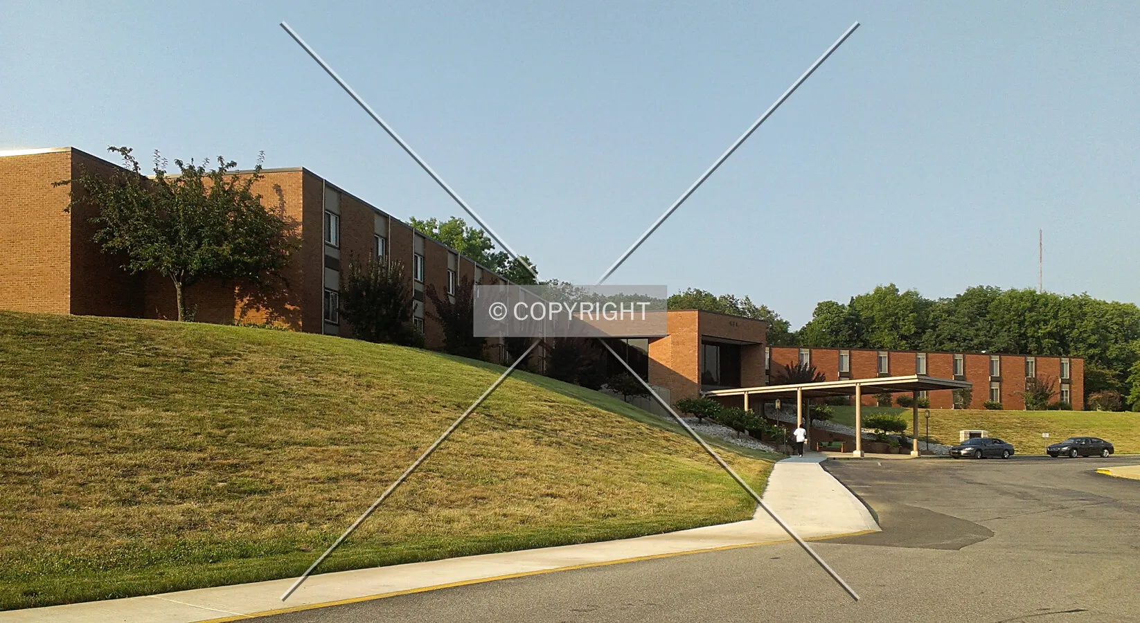 View from the southwest, Friday, June 29, 2012
