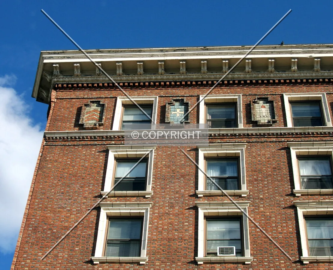 Facade details from the northwest