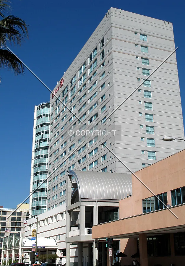 Southwest corner adjacent to the Convention Center