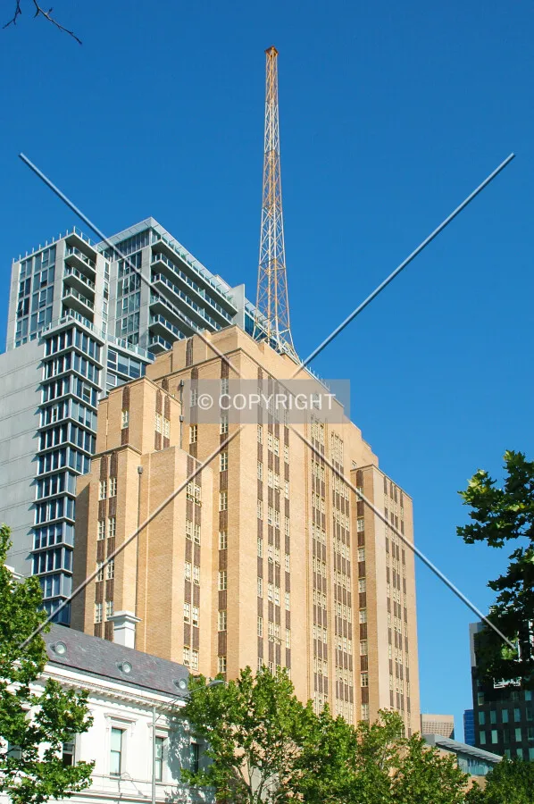 Looking up from the northwest