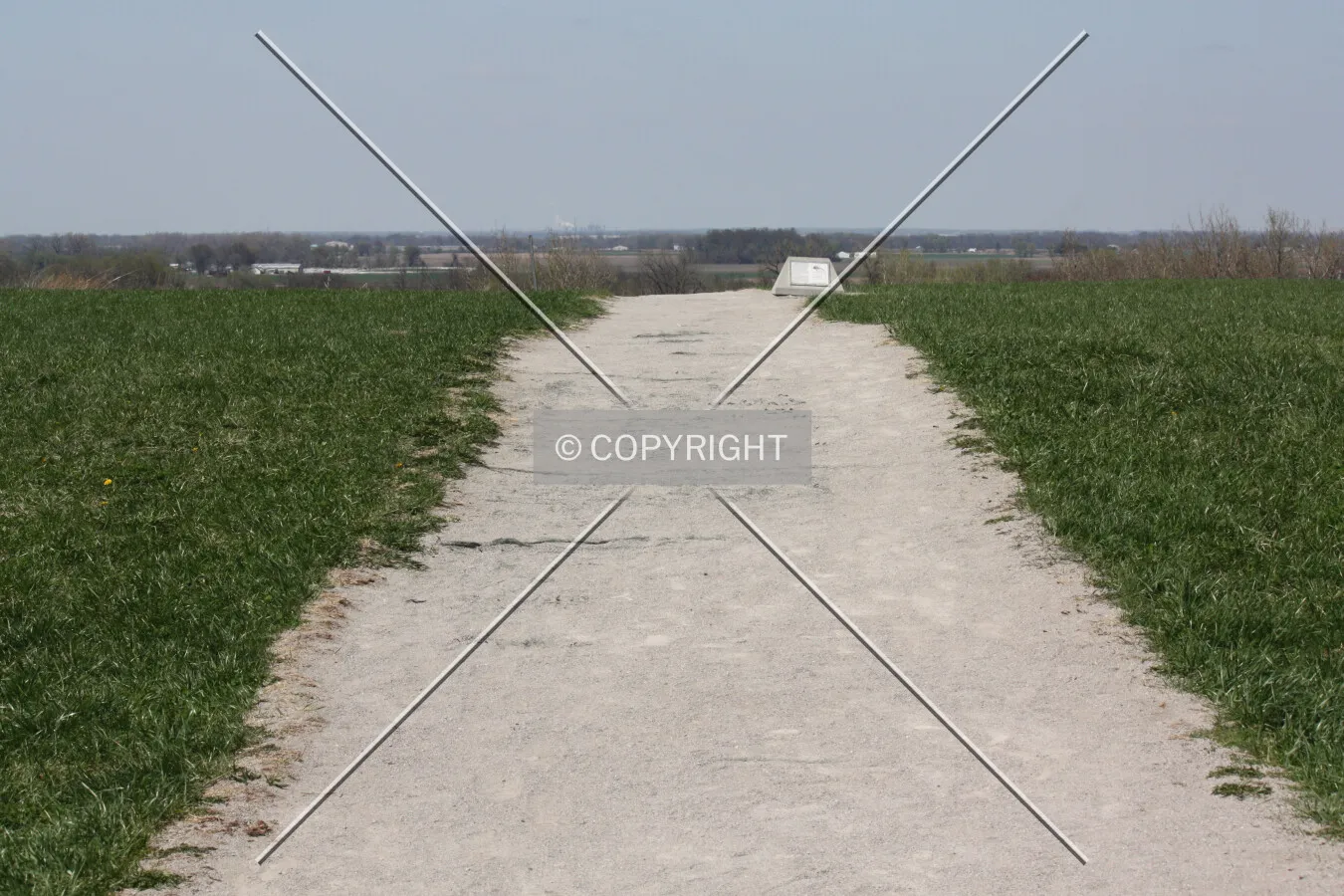 On top of the mound looking north towards the back; April 18, 2014