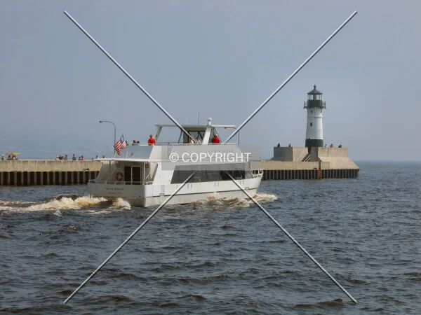 View to the northeast across the Duluth Ship Canal