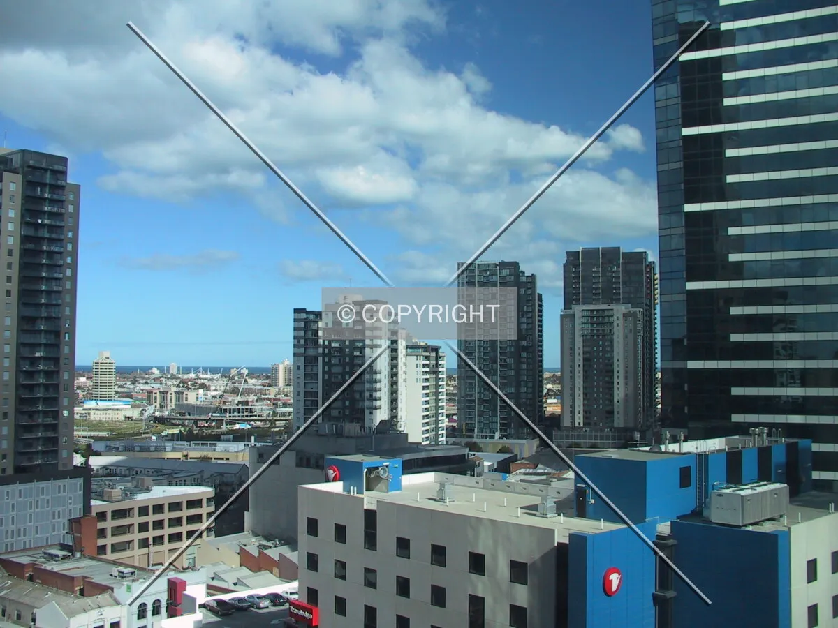 View southwest from the Langham Hotel