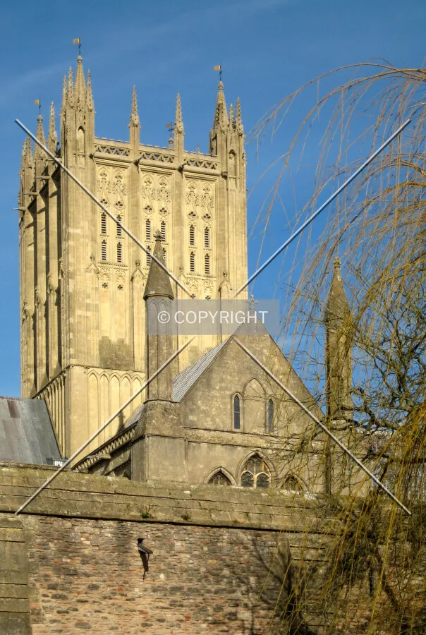 The central tower seen from the Bishop's Palace