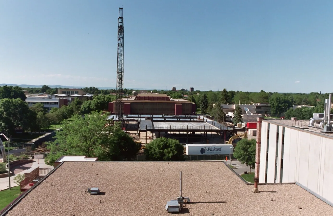 Elevated view to the north