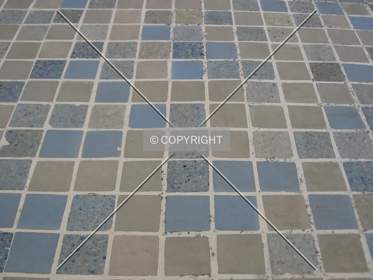 Multicoloured ceramic tiles used in facade