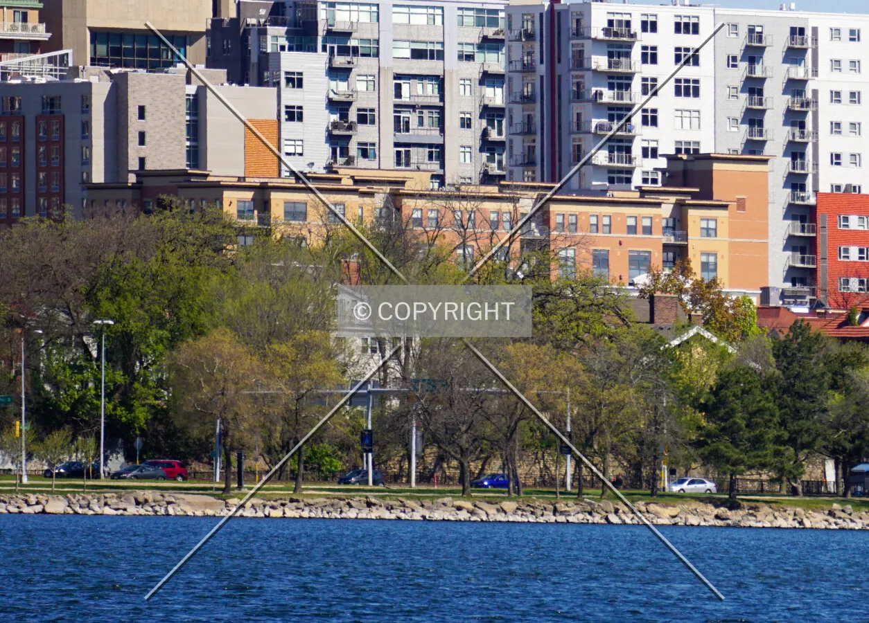 Distant view from the southwest; May 9, 2020