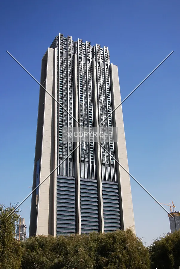 Looking up from the south
