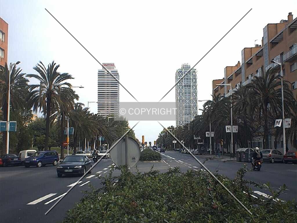 Both towers, Mapfre and Hotel Arts
