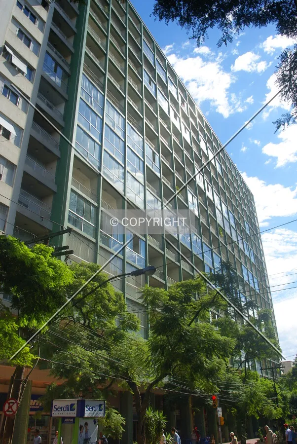 Front view as seen from across Ramiro Barcelos Avenue