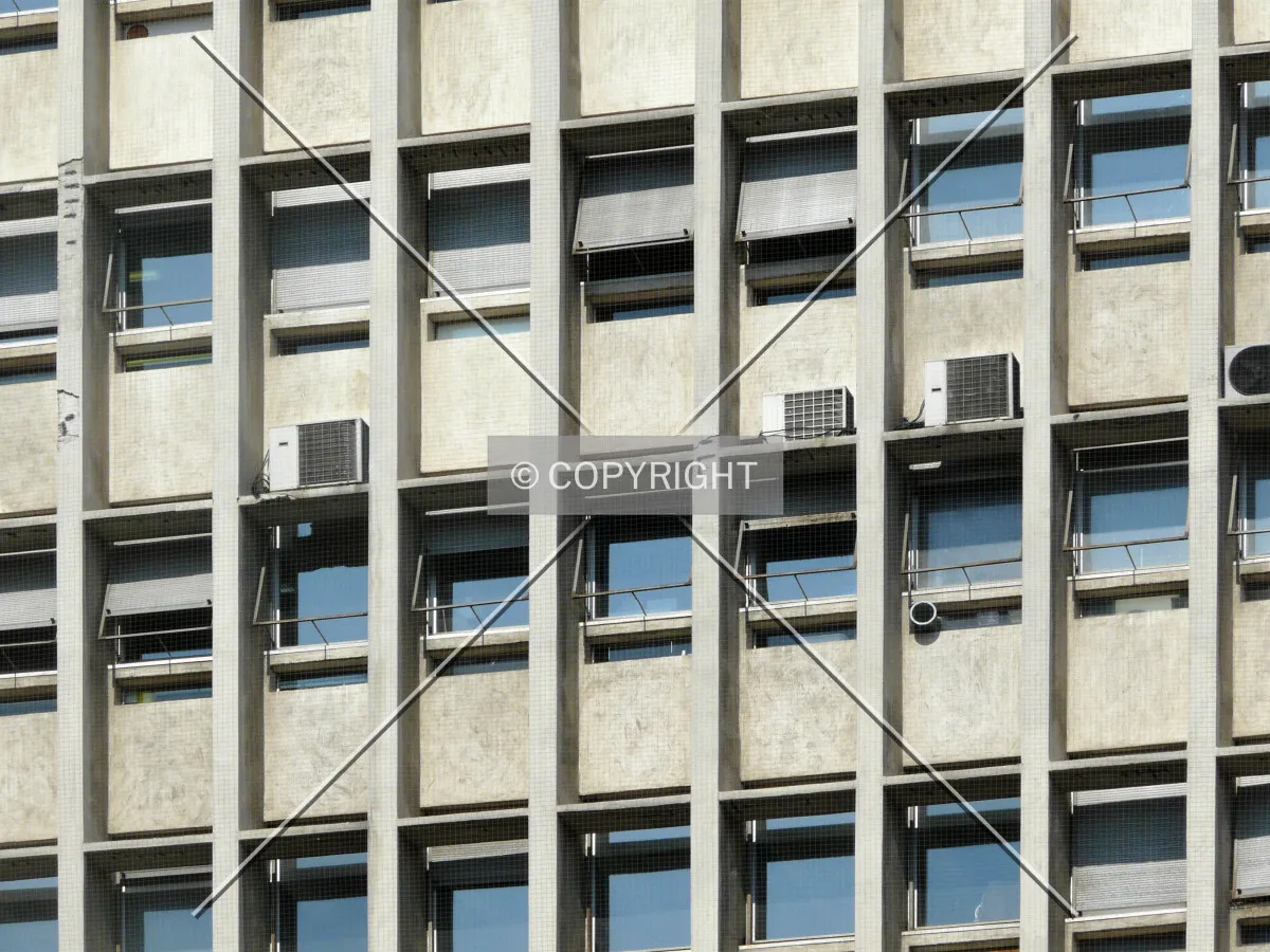 Detail of the southwest facade