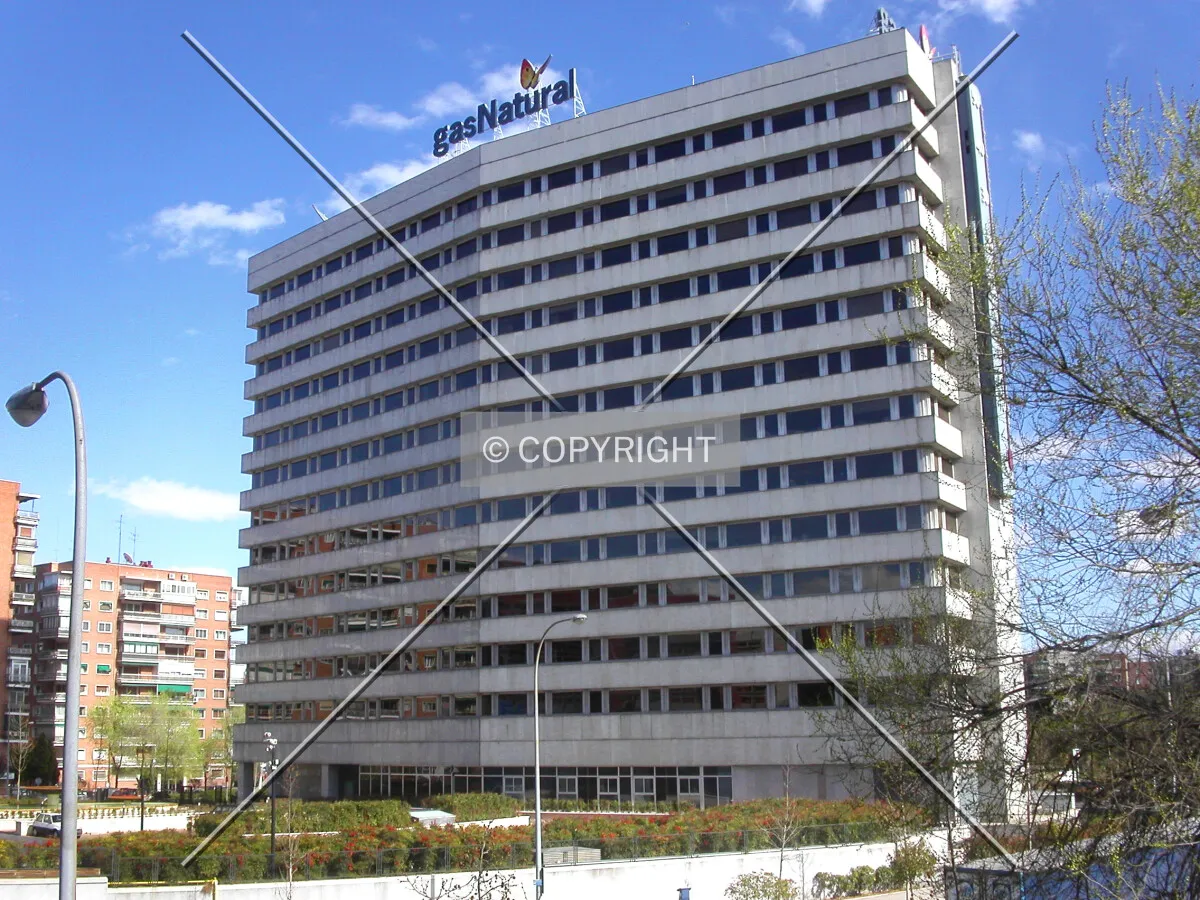 The northern facade of the building