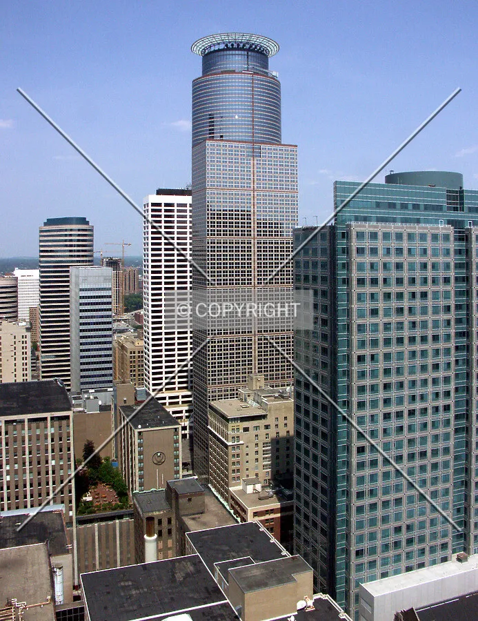 Looking north from Foshay Tower observation deck