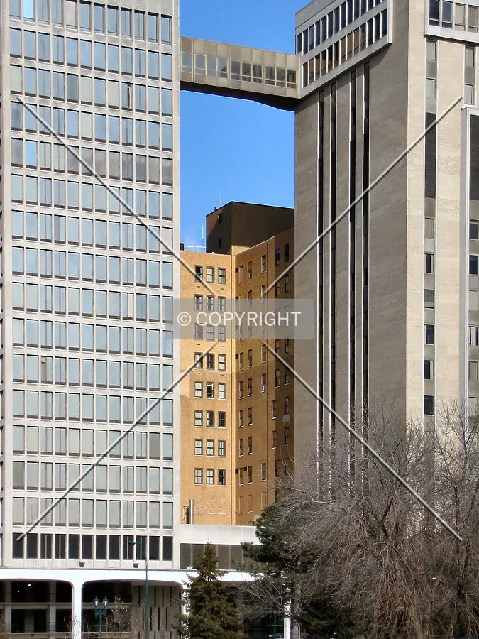 Between Queeny Tower and Barnes-Jewish South, from Forest Park