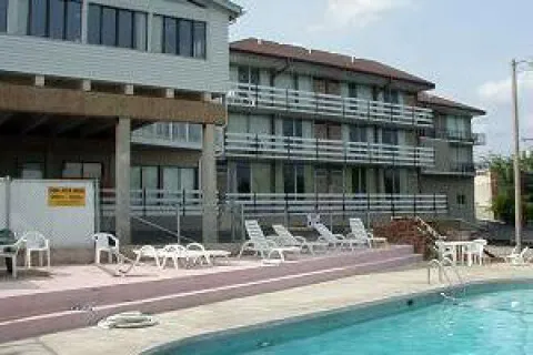 View from the south by the swimming pool