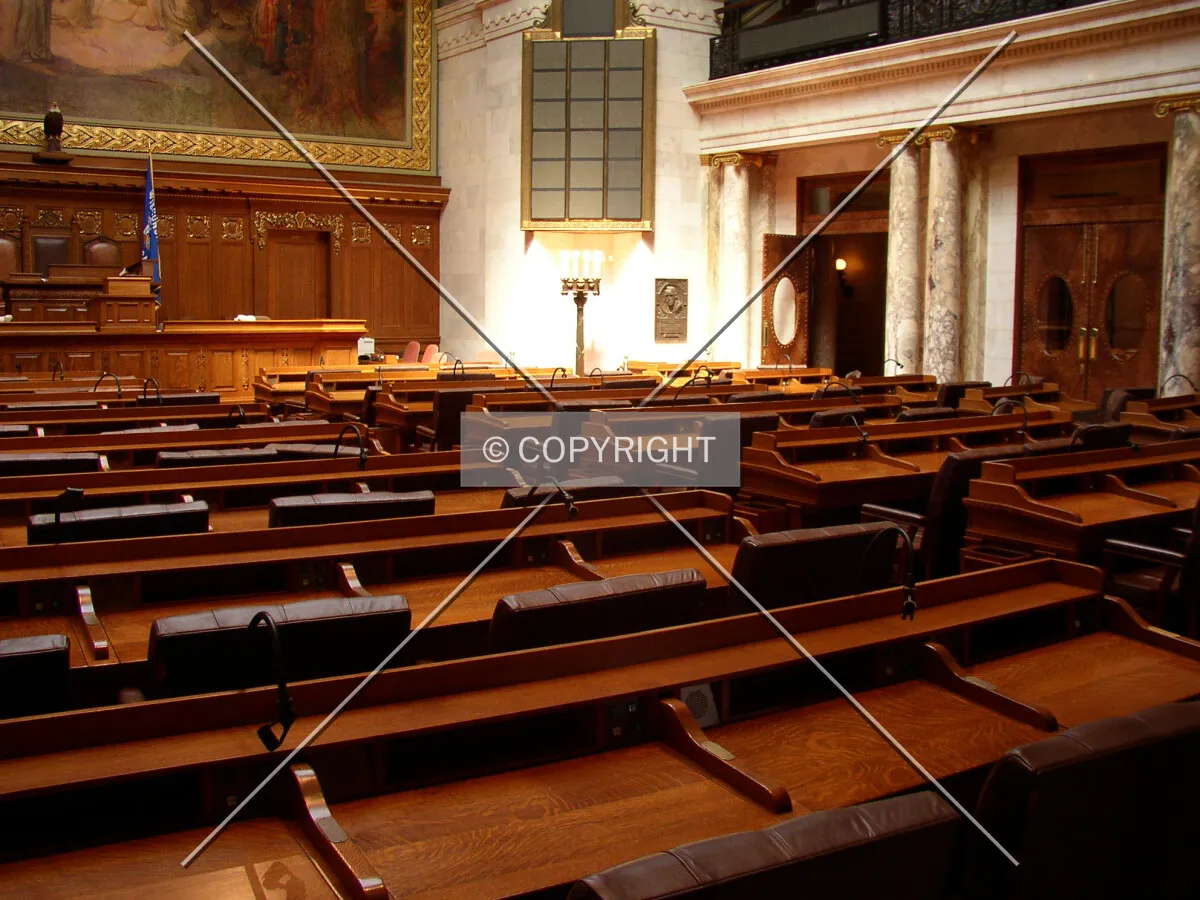 Looking southeast across the Assembly Chamber