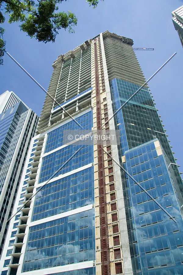 Looking up from the southeast