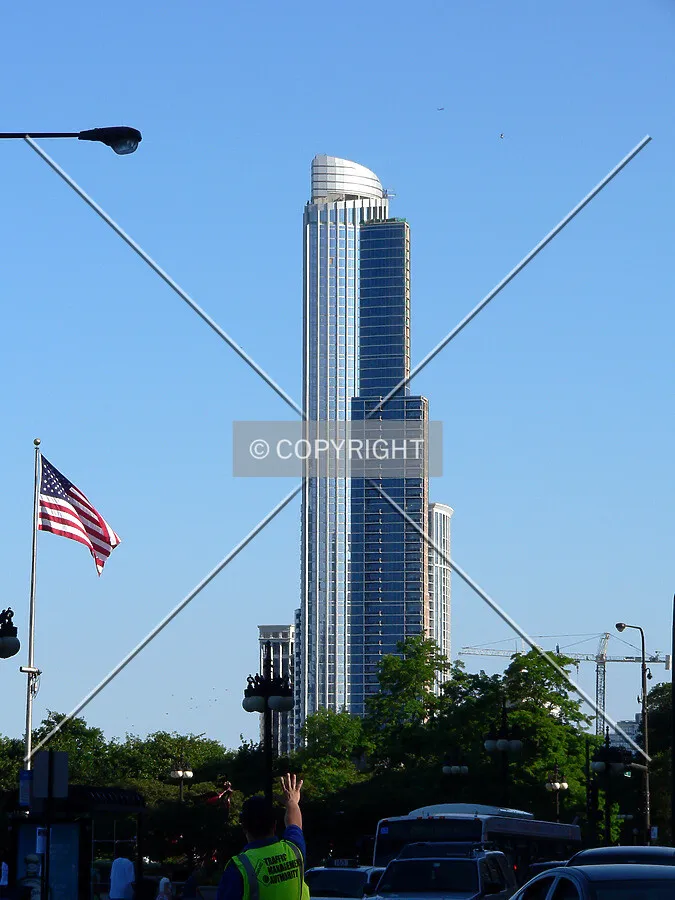 View to the south from Michigan Avenue