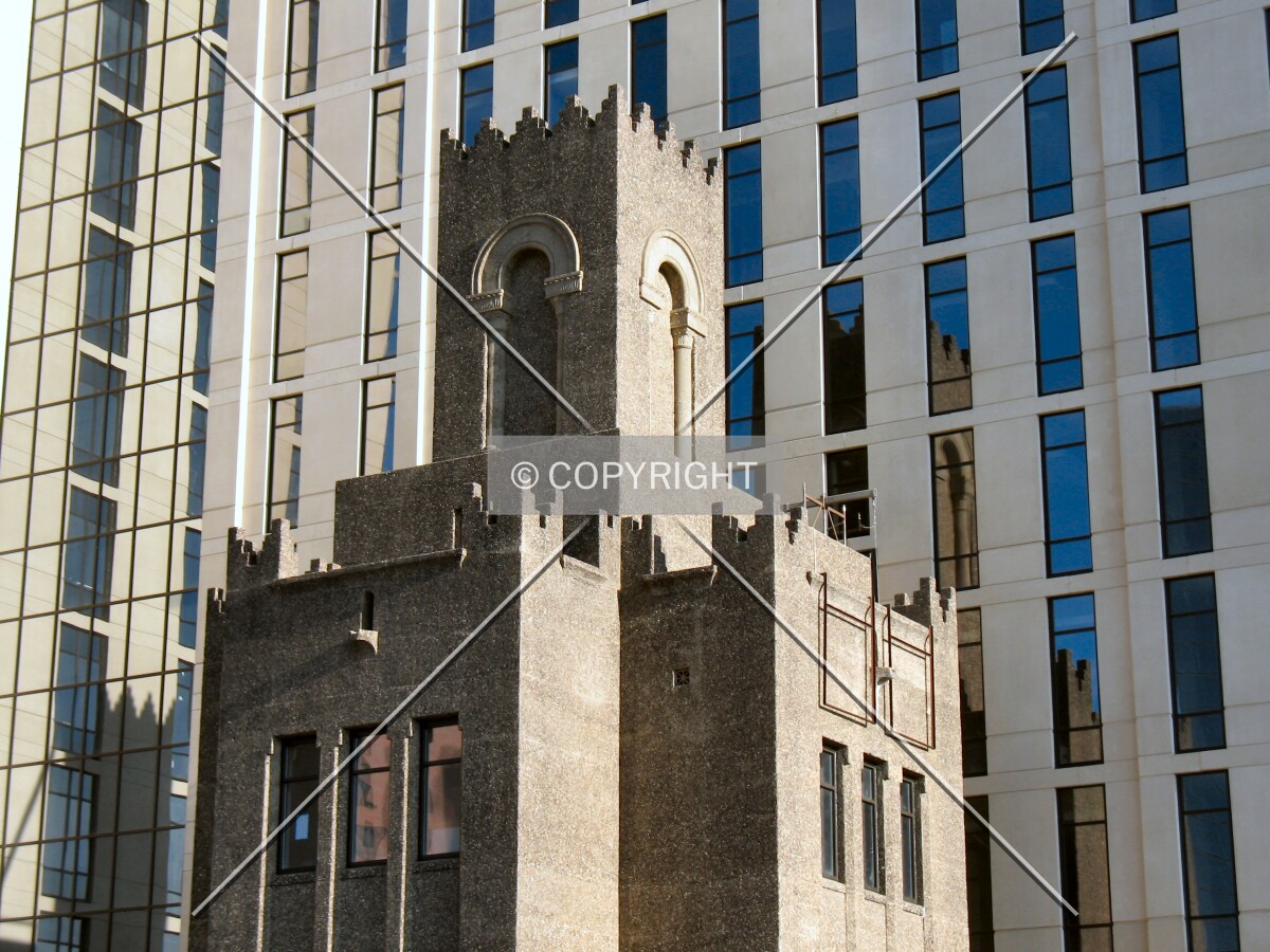 Top of the Ivy Tower with new construction