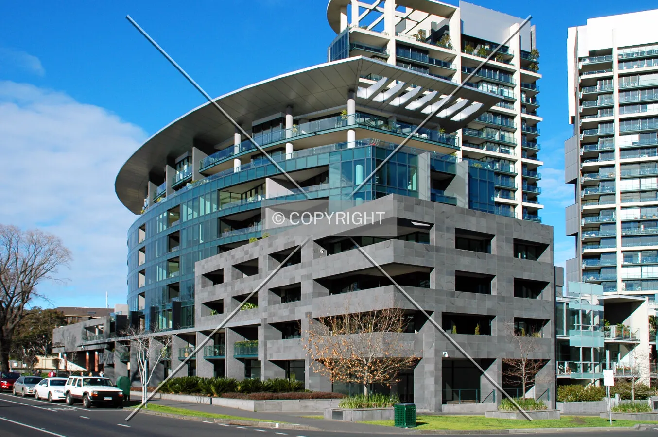 As seen from St Kilda Road