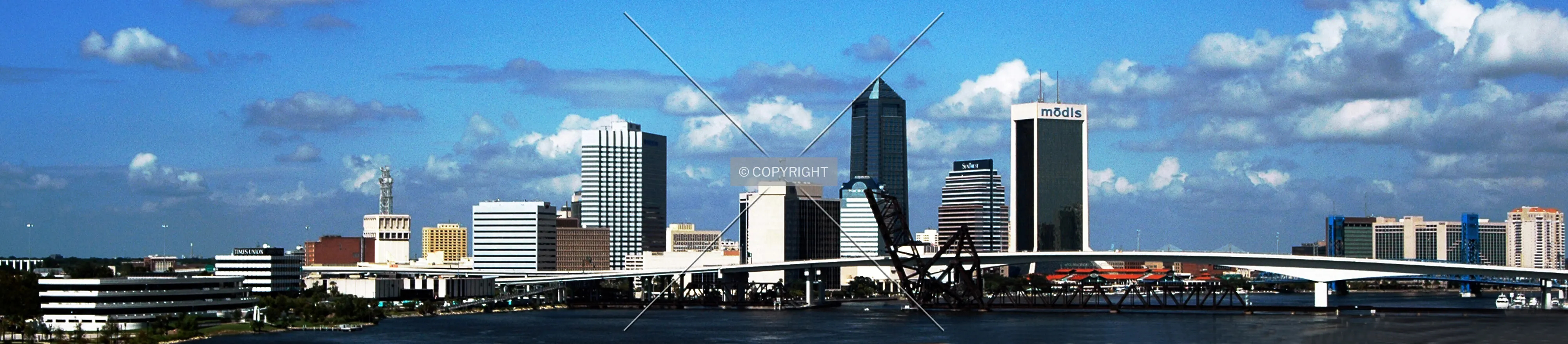 View of skyline from Interstate I-95