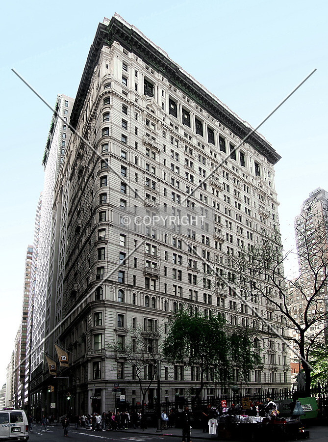 View from the northeast across Broadway