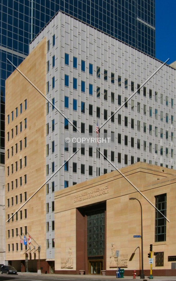 View to the northwest from Marquette Avenue/6th Street North
