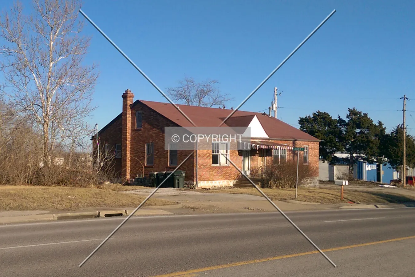 View from the northwest; March 7, 2015