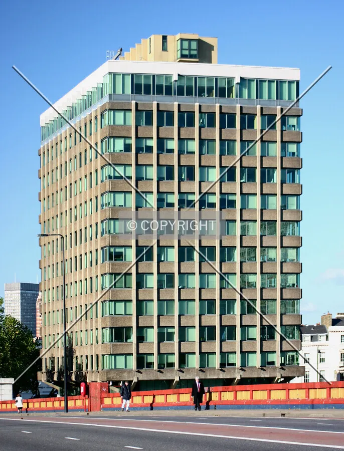View northwest across Vauxhall Bridge