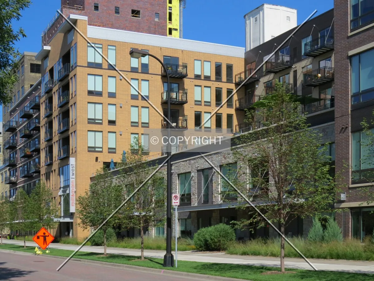 View to the northwest across Main Street SE