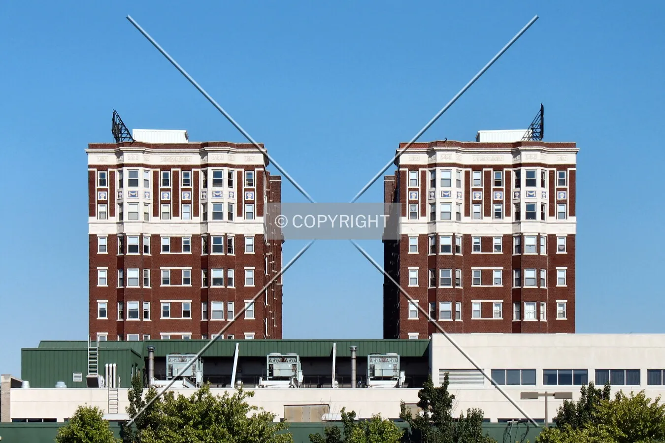 Top floors from North Illinois Street