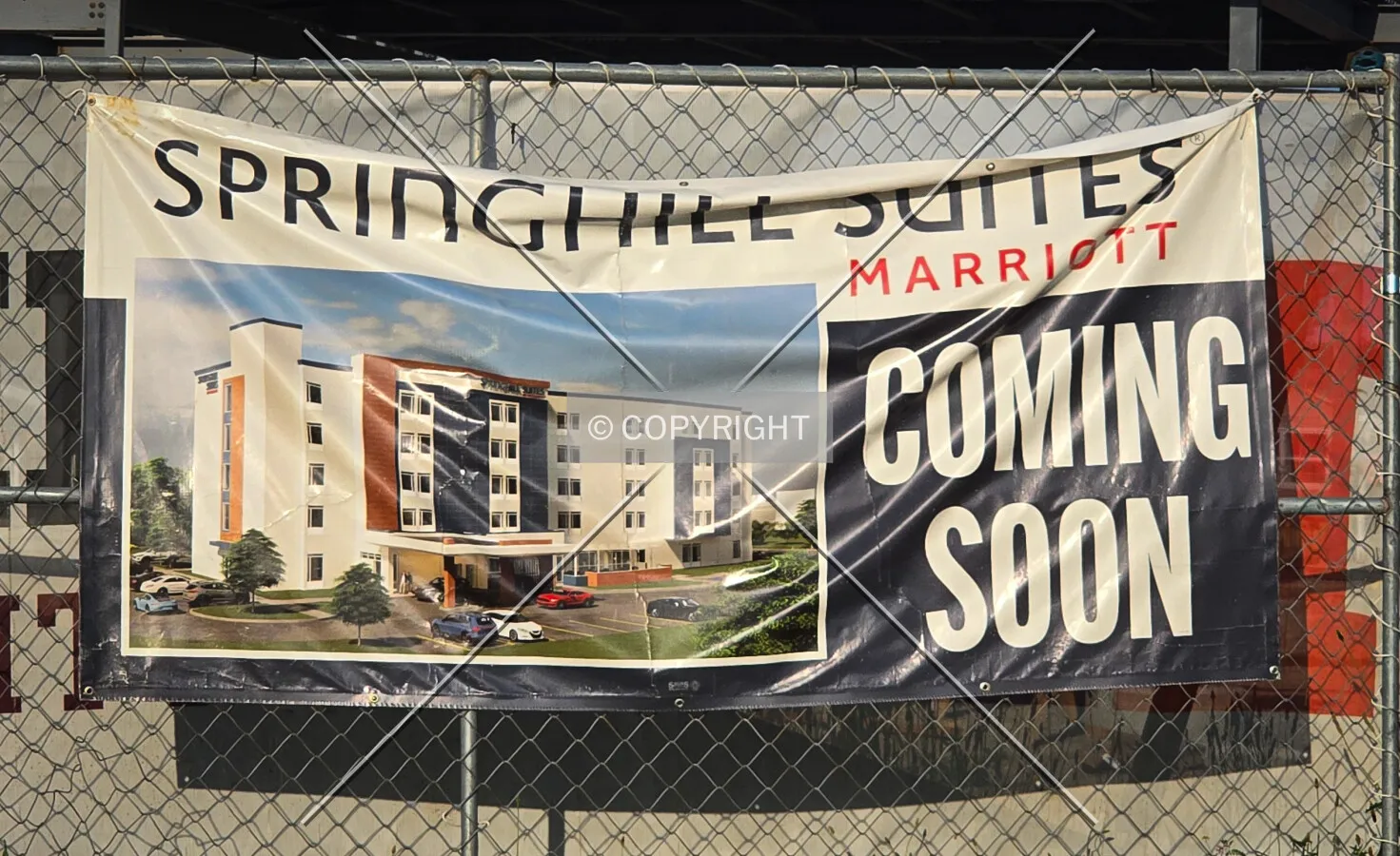 Rendering on a sign at the construction site, Tuesday, June 9, 2026
