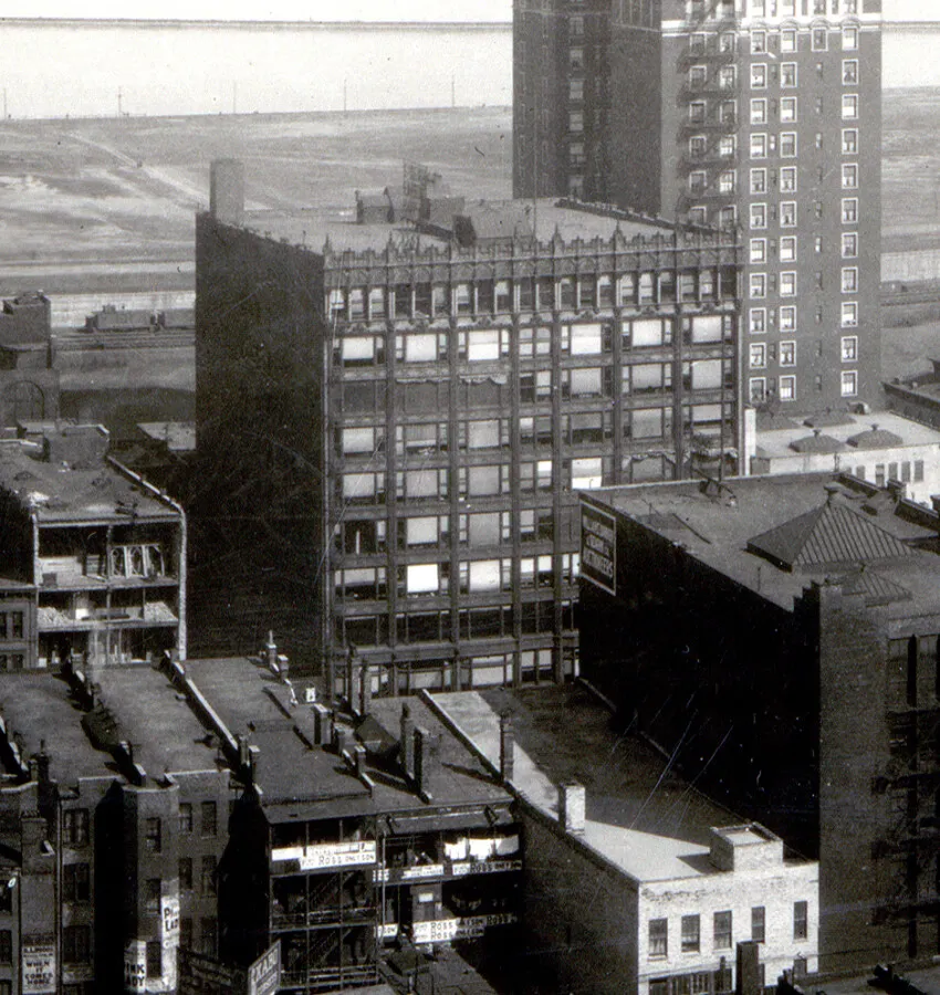 Vintage view from the northwest dated 18 April, 1912