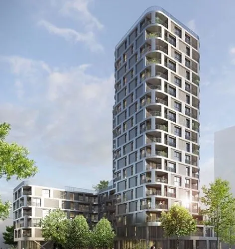 Second rendering of the project with 18 floors.