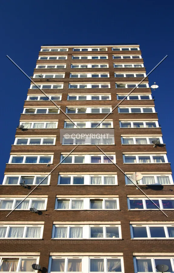 Looking up from Westbourne Park Road